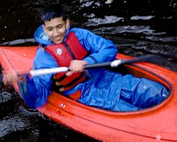 Canoe kayak capsize wet entry