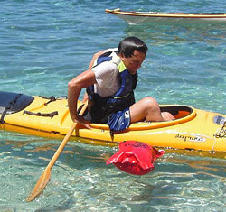Canoeing sea kayak
