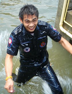 lifeguard in action